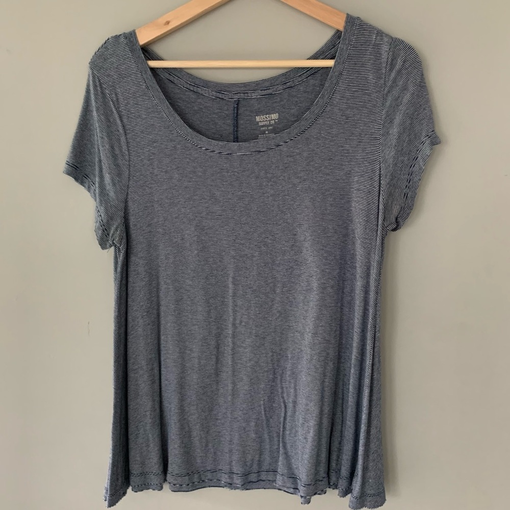 Blue and White Stripped Missimo T-Shirt